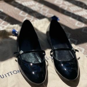 Louis Vuitton Patton leather flats